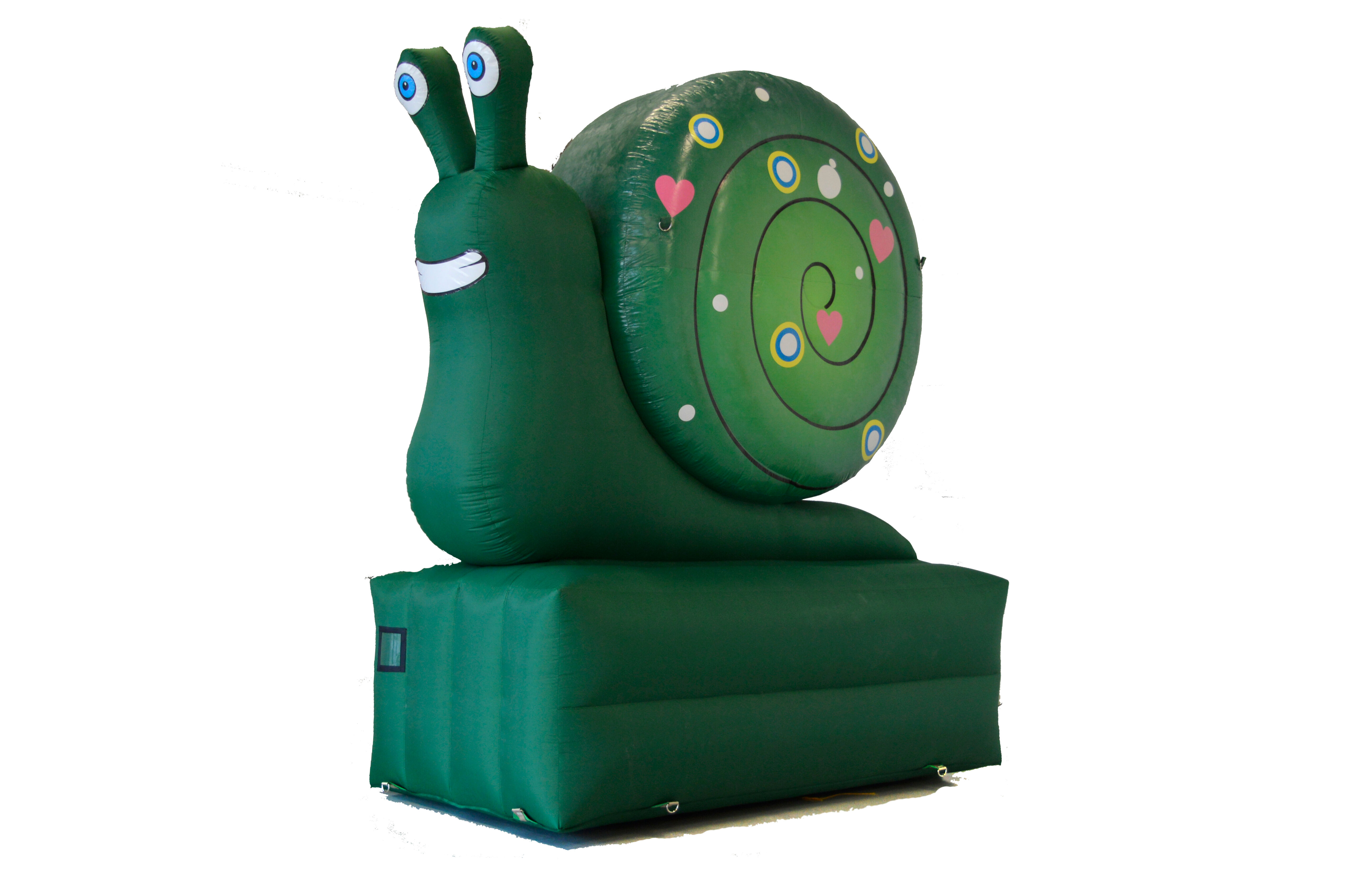 Zamów dużego nadmuchiwanego przyciągającego wzrok ślimaka. Kup nadmuchiwane obiekty 3D teraz online w JB Dmuchańce Polska